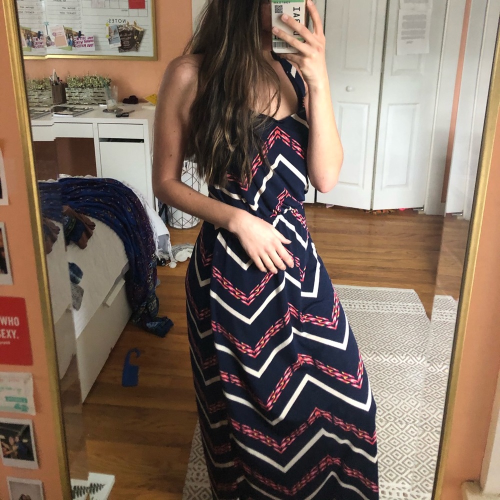 Tribal Printed Maxi Dress